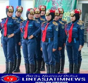 Selenggarakan  Lomba Ketangkasan Baris Berbaris HUT TNI Ke-77 Diikuti 24 Pleton