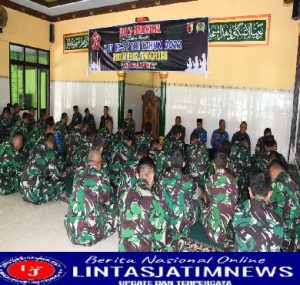 Kodim 0802/Ponorogo Gelar Doa Bersama Dalam Rangka HUT ke 77 TNI, Tragedi Kanjuruhan dan Liga Santri Piala KSAD 2022