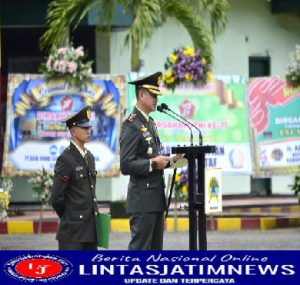 Peringatan HUT TNI Ke-77, Kodim 0801/Pacitan Menggelar Upacara