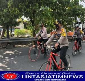 Polsek Tambaksari Aktifkan Lagi Patroli Kendarai Sepeda Angin Guna Kondusifkan Wilayah