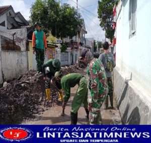 Melalui Program KBD, Koramil 04/Jebres Gelorakan Semangat Goyong Royong