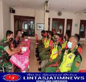 Babinsa Bersama Bhabinkamtibmas Hadiri Rapat Koordinasi Sat Linmas