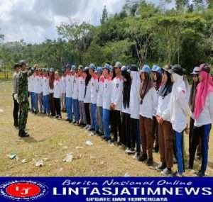 Tingkatkan Kedisiplinan, Babinsa Koramil 0801/06 Bandar Berikan Wasbang Dan Latihkan PBB