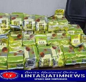 Polisi Menggagalkan Penyelundupan Sabu sebanyak 270,283 kg Dengan Menggunakan Kemasan Teh Hijau China