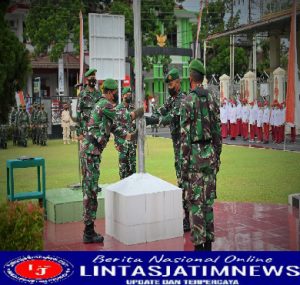 SD MIN 1 Sukoharjo Ikuti Upacara Bendera di Makodim 0726/Sukoharjo