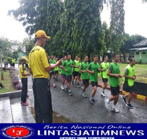 Tingkatkan Kemampuan Fisik Prajurit, Kodim 0801/Pacitan Laksanakan Tes Garjas Periodik II TA. 2022