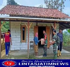 Peduli Sesama, Babinsa Kodim 0802/Ponorogo Bantu Warga Kurang Mampu