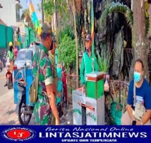 Gandeng Linmas, Babinsa Kelurahan Jebres Gelar Patroli di Tempat Relokasi Pedagang