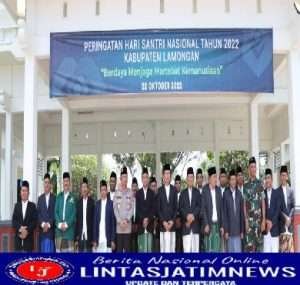 Dandim 0812 Lamongan Hadiri Peringatan Hari Santri Nasional