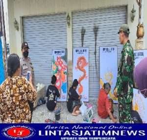 Peran Aktif Serka Giminanto Dalam Pemantauan Lomba Melukis di Kampung  Batik Laweyan