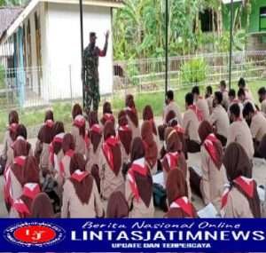 Tumbuhkan Semangat Generasi Muda, Babinsa Koramil 0801/07 Ngadirojo Bekali Saka Wira Kartika