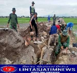 Warga Desa Jati Termotivasi Semangat Satgas TMMD Sengkuyung Tahap III Kodim 0726/Sukoharjo