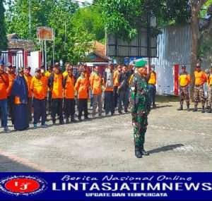 Babinsa Koramil 0805/12 Mantingan Ikuti Apel Bersama Kesiapsiagaan Bencana