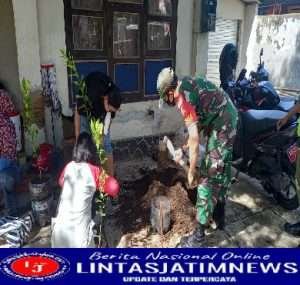 Wujudkan Ketahanan Pangan, Babinsa Mojo Gandeng Kelompok PKK dan Warga Binaan