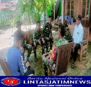 Danrami 0805/14 Bringin Bersama BPBD Berikan Arahan dan Pengetahuan Tanda-Tanda bencana puting beliung Kepada Warga