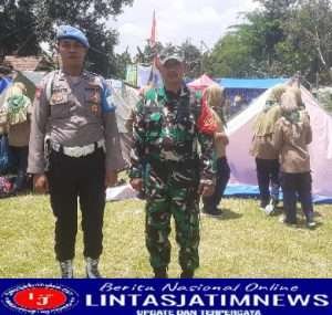 Babinsa dan Babinkamtibmas  Kanor Dampingi LPB Hizbul Wathan Bojonegoro