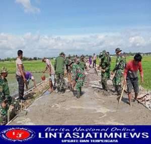 Pasiterdim 0726/Sukoharjo, Rabat Beton di Desa Jati Diyakini akan Memperlancar Roda Perekonomian