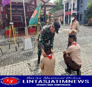 30 Saka Wira Kartika Angkatan 9 Koramil 19/Purwantoro Ikuti Pendidikan Dan Latihan