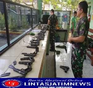 Dalam Rangka Pengamanan Materiil, Kodim 0801/Pacitan Melakukan Pemasangan Sistem UHF RF ID