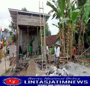 Pos Ronda di Dusun Sudah Mulai Terlihat Bentuknya