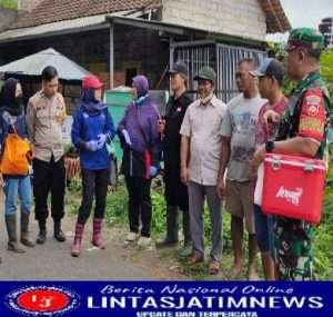 Babinsa Dampingi Vaksinasi PMK di Wilayah Binaan