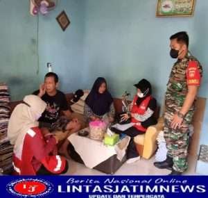 Babinsa Tipes Dampingi PMI dan Sibat Susur Warga