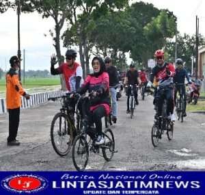 Kampanyekan hidup sehat melalui Gowes, Dandim bersama Bupati dan Forkopimda Sukoharjo sapa warga di desa-desa