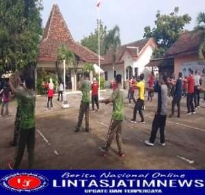 Jaga Kesehatan Anggota PosramilPitu Olahraga bersama Forpimcam