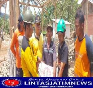 Polres Batu Berikan Bantuan Pembagunan Rumah Warga Pujiharjo yang Terdampak Bencana