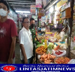 Ada Apa Serda Tito Sambangi &  Cek Pasar Harjodaksino