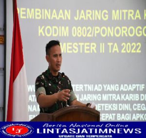 Kodim 0802/Ponorogo Gelar Pembinaan Jaring Mitra Karib