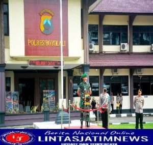 Tingkatkan Sinegritas TNI Polri, Dandim Boyolali Pimpin Apel Pagi di Mapores Boyolali