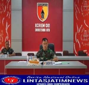 Danrem 081/DSJ Terima Arahan dari Kasad Tentang Program Babinsa Masuk Dapur