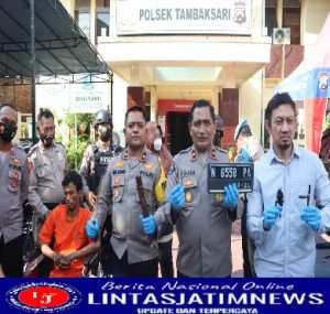 Pelaku Curanmor 13  Lokasi Berhasil Diamankan Polrestabes Surabaya