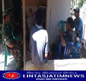 Jalin Silaturahmi dengan Warga, Babinsa Koramil 0801/07 Ngadirojo Lakukan Komsos