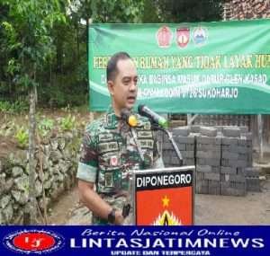 Hari ini Kodim 0726/Sukoharjo mulai Bedah Rumah RTLH milik Ibu Rantiyem, ditargetkan 1 Bulan Selesai