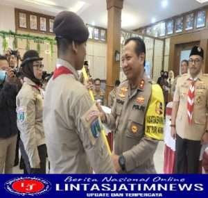 Kapolda Jatim Lepas Kontingen Pramuka Saka Bhayangkara Ikuti Pertikaranas
