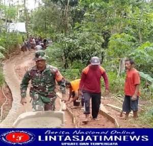 Jaga Kemanunggalan TNI-Rakyat, Kodim 0801/Pacitan Gelar Program Karya Bakti Semester II
