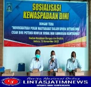 Koramil Turi Hadiri Sosialisasi Deteksi Dini, Cegah Dini Konflik Sosial Dan Gangguan Kamtibmas