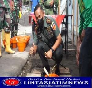 Peletakan Batu Pertama Program Karya Bakti Daerah Tahap VII di Wilayah Kodim 0735/Surakarta