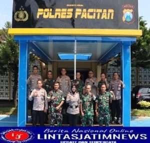 Resmi Menjabat, Dandim 0801/Pacitan Lakukan Kunjungan Silaturahmi Ke Polres Pacitan