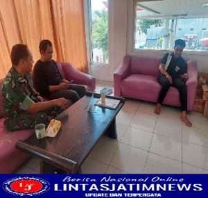 Babinsa Komsos dengan Petugas SPBU Serengan disaat Banyaknya Event Nasional di Kota Surakarta