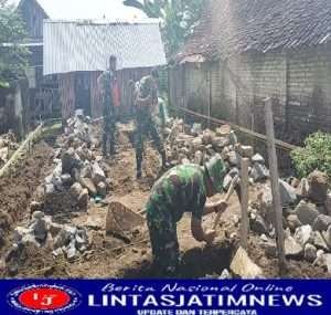 Ringankan Beban Masyarakat, Koptu Agus Puji Bantu Warga Bangun Rumah