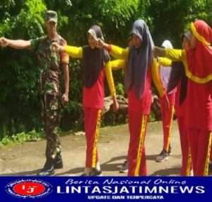 Sambangi MIM Nglembu, Babinsa Sambi Tanamkan Displin Sejak Dini