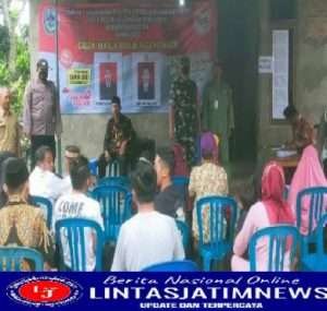 Pastikan Aman, Babinsa Koramil 0801/12 Pringkuku Hadiri Pemilihan Kepala Dusun