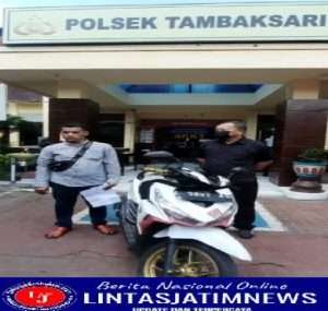 Polsek Tambaksari Kembalikan Barang Bukti kepada Korban Penjual Nasi di Jalan Undaan