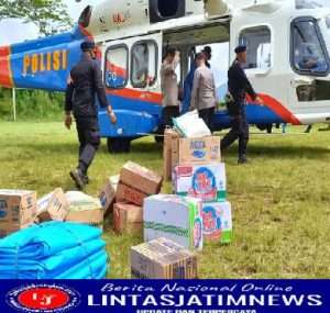 Polri Jangkau Tempat Terisolir untuk berikan Pasokan Kebutuhan Pokok