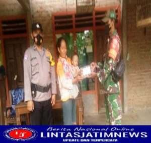 Babinsa Giripurwo Salurkan Bantuan Paket Peduli Stunting