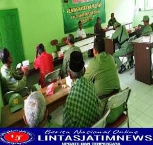 Babinsa Kedundang Laksanakan Pembinaan Anggota Linmas