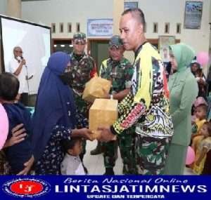 Sambil Ngetril, Dandim 0812/Lamongan Peduli Stunting di Maduran dan Solokuro